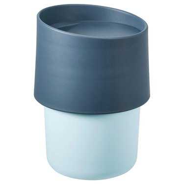 blue travel mug