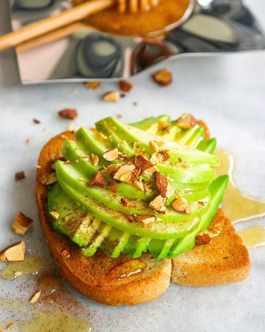 What Jew Wanna Eat Apples and Honey Avocado Toast