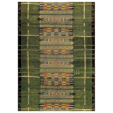 indoor outdoor green rug