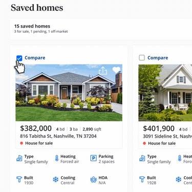 zillow compare feature