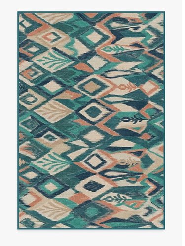 Iris Apfel Lido Ikat Teal Blue Rug, $129-$799