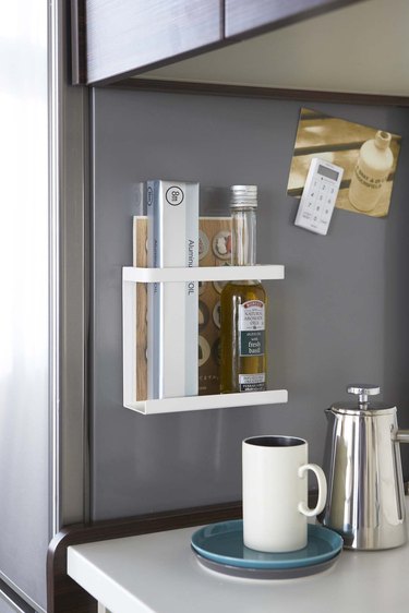 magnetic fridge organizer shelf