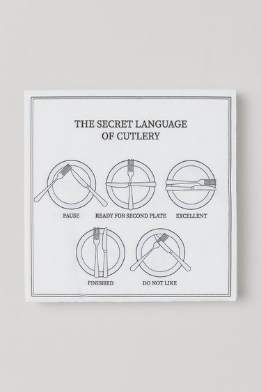 h&m home The Secret Language of Cutlery napkins