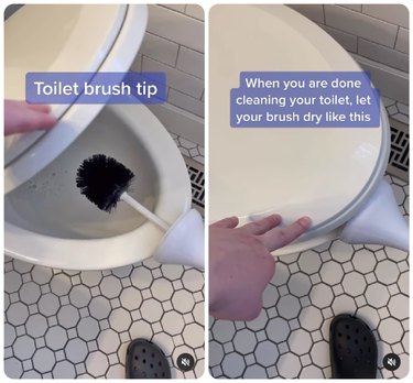 How to dry your toilet brush after cleaning
