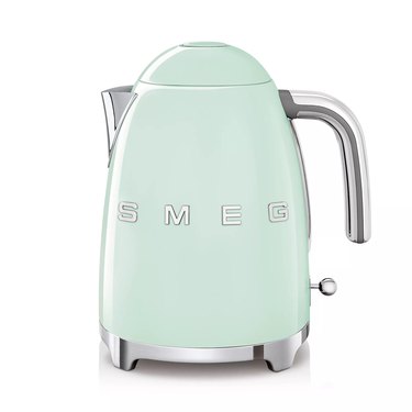 green-blue smeg kettle