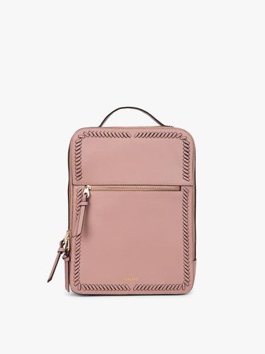 mauve rectangular backpack