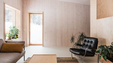 modern home with simple linoleum flooring
