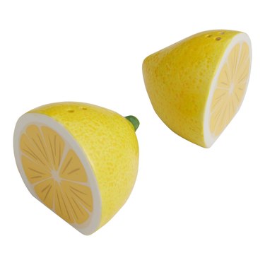 Yellow Lemon Ceramic Salt And Pepper Shaker Set