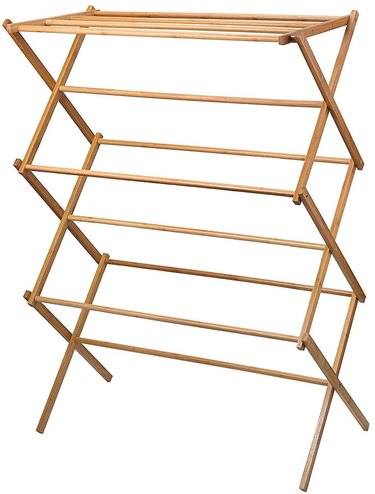 bamboo clothes drying rack