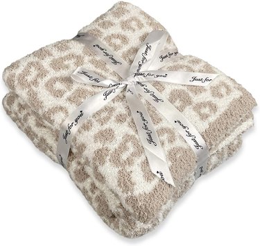 fleece leopard blanket