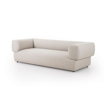 West Elm Curved Channeled Sofa