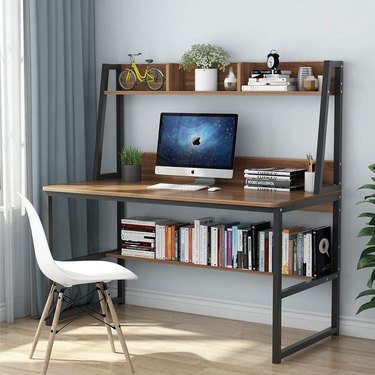 Tribesigns Computer Desk With Hutch and Bookshelf