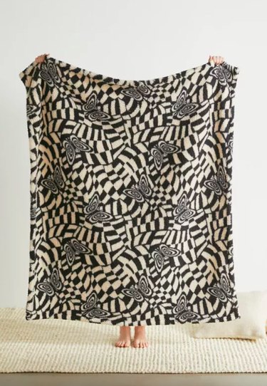 Urban Outfitters Printed Sherpa Throw Blanket, $59