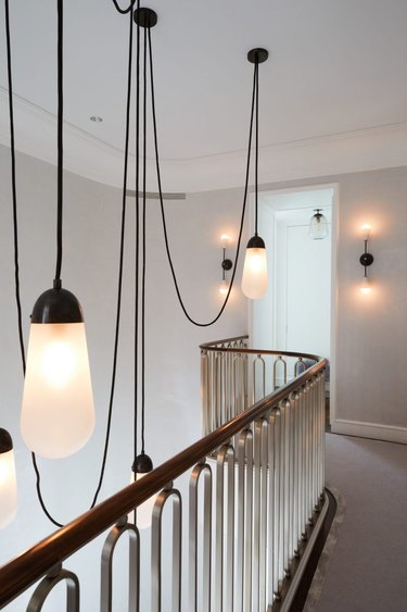 Minimalist hallway lighting pendant