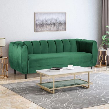 Christopher Knight Home Bobran Modern Velvet Sofa