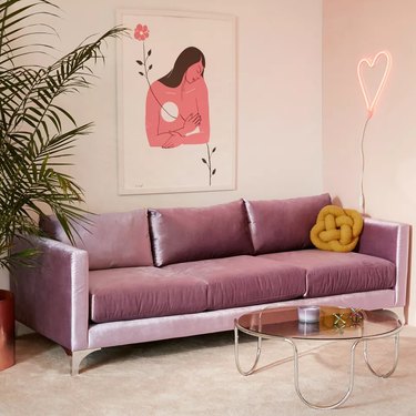 Urban Outfitters Chamberlin Velvet Sofa