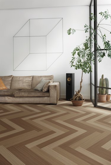 parquet effect linoleum flooring