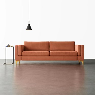 rust sofa