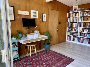 Mae Respicio's writing nook and library