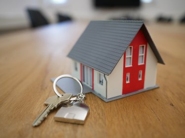 small house with key