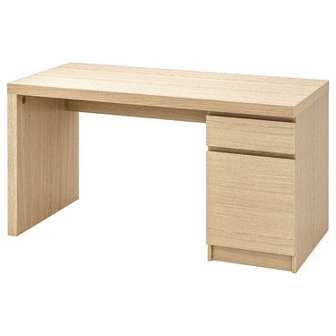 IKEA desk with built-in storage