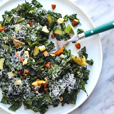 The Hungry Hutch Massaged Kale Salad with Lemon Vinaigrette