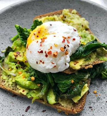 poached egg on avocado toast