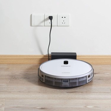 white robot vacuum