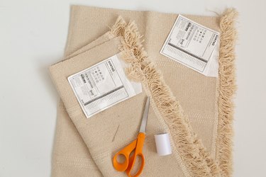 supplies for IKEA rug hack