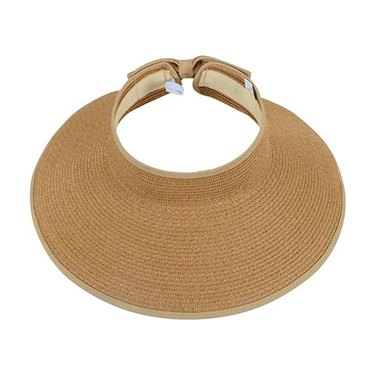 Simplicity Women's UPF 50+ Wide Brim Roll-up Straw Sun Hat