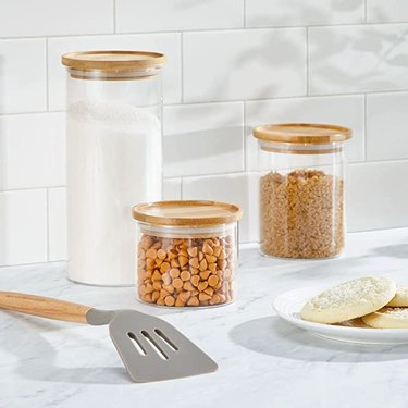 mDesign x Home Sort Storage Glass Canisters