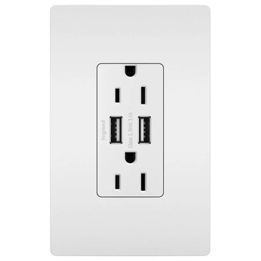 USB and electrical outlet