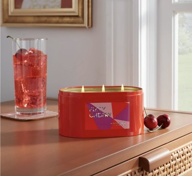 Opalhouse Ombre Tin Candle in Fizzy Cherry