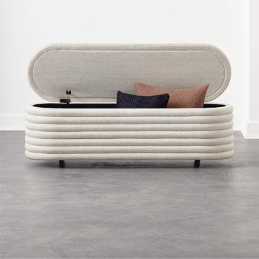 Small Entryway Storage Bench modern