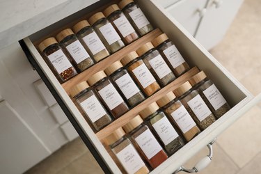 DIY Spice Drawer Organizer