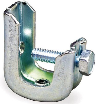 A metal damper clamp