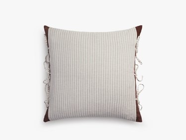 Striped Linen Layered Pillow Cover