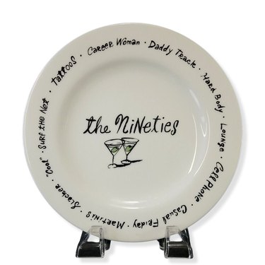 the nineties pottery barn plate