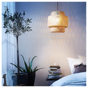 A bamboo pendant light from IKEA