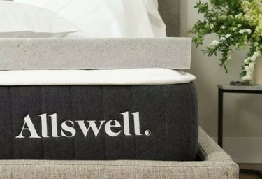 Allswell Memory Foam Mattress Topper Infused With Graphite