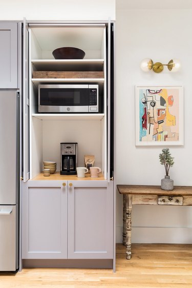 DIY Pull Out Shelf for Appliance Garage - Lemon Thistle