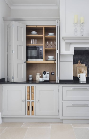 Appliance Garage Cabinets Are Back With a Sophisticated Twist