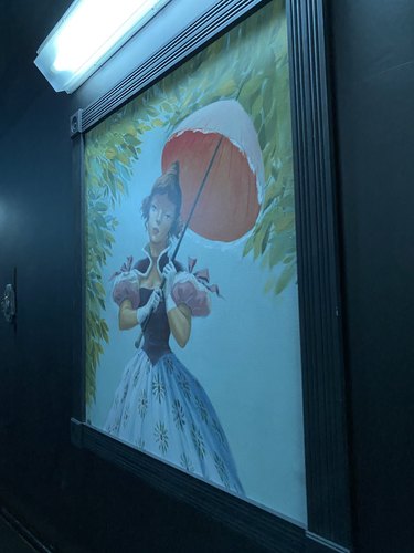 haunted mansion woman umbrella portrait