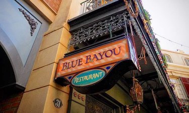 blue bayou restaurant sign