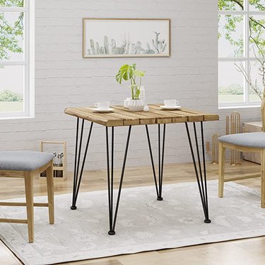 Christopher Knight Home Audrey Indoor Industrial Acacia Wood Dining Table