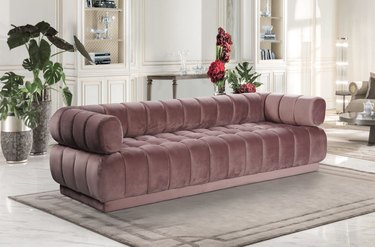 blush sofa