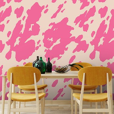 Pink cow print wallpaper by Otto Studio