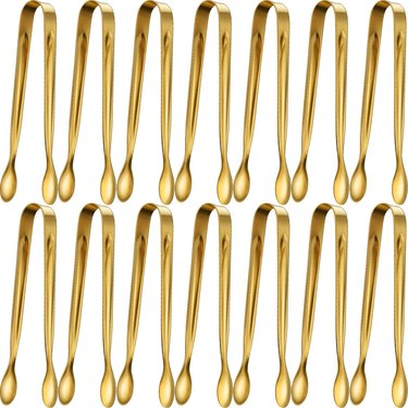 gold tongs