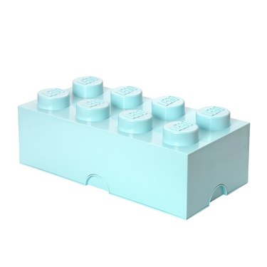 LEGO Storage 8 Brick Toy Box in light blue