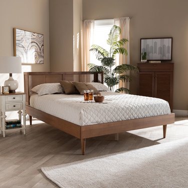 midcentury modern bed frame